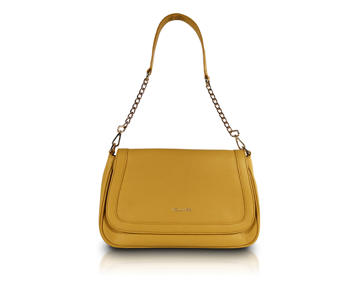 Leather Chic Shoulder Bag | White