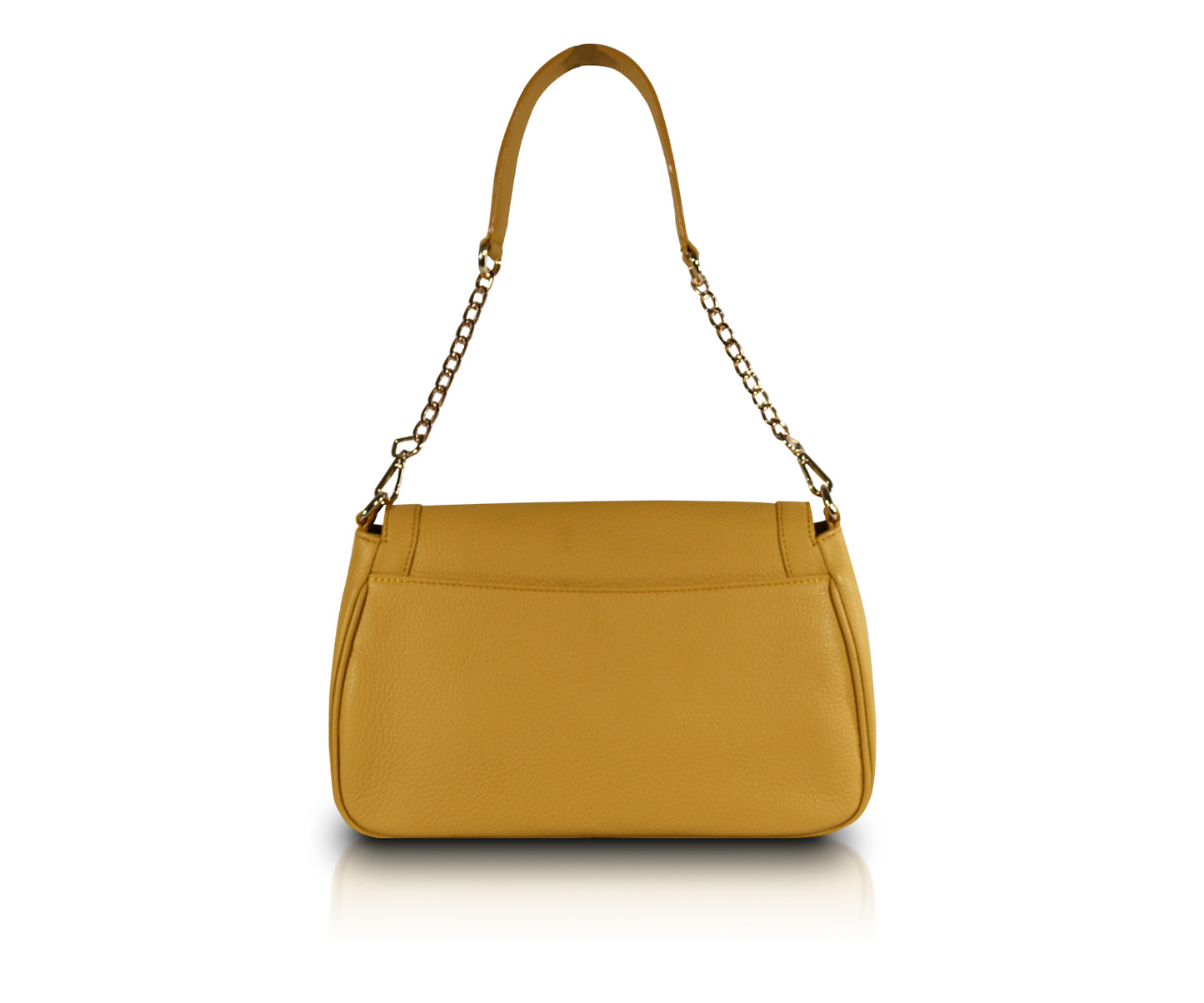 Leather Chic Shoulder Bag | White