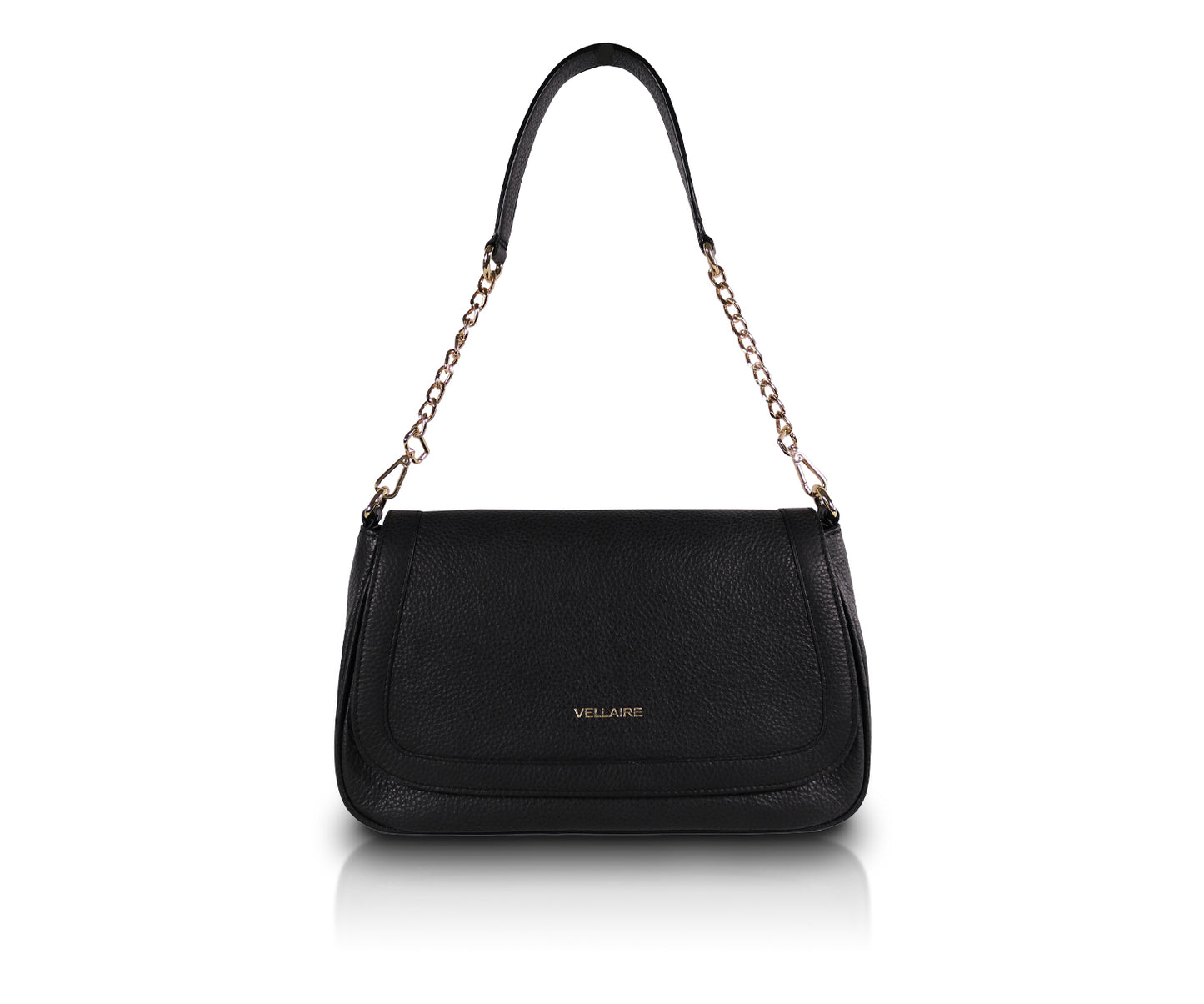 Leather Chic Shoulder Bag | White