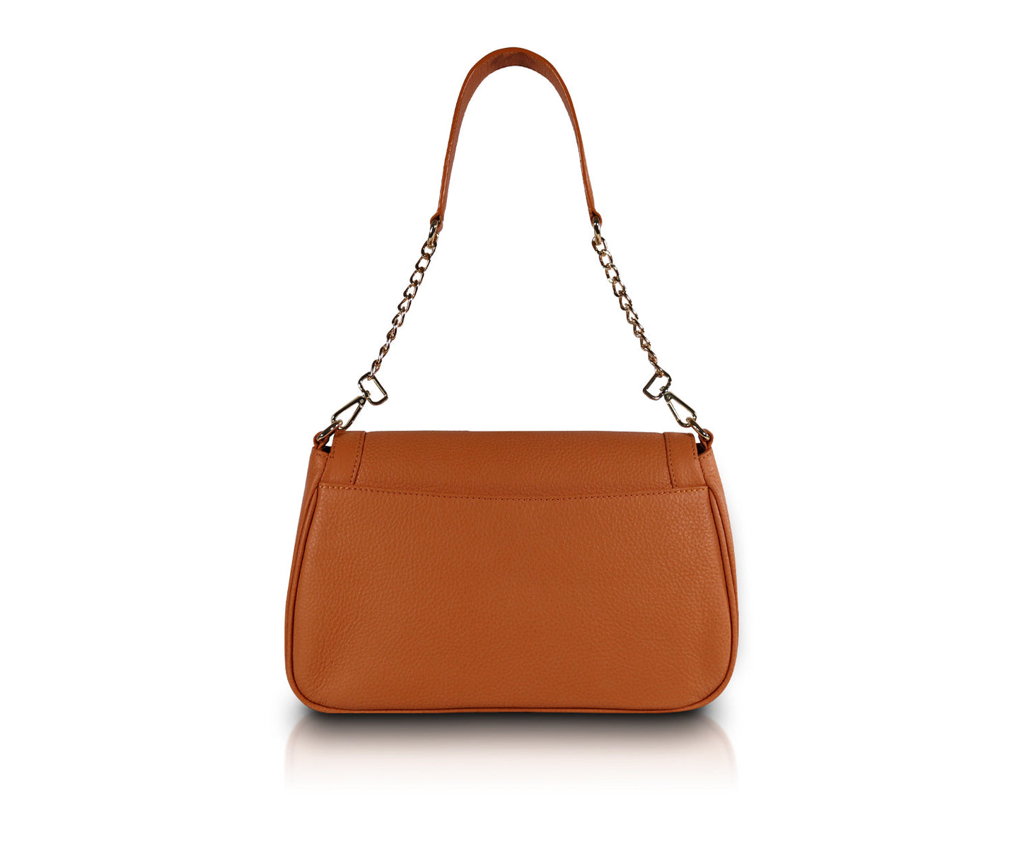 Leather Chic Shoulder Bag | Mustard
