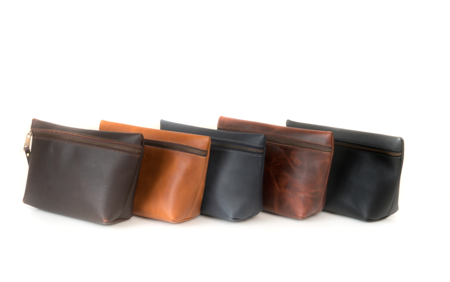 Leather Square Makeup Bag | DB