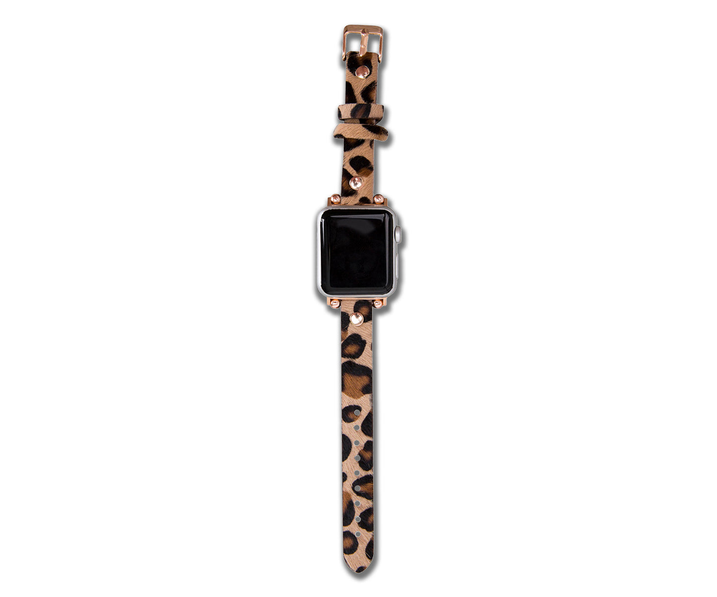 Beaded Leather Apple Watch Band