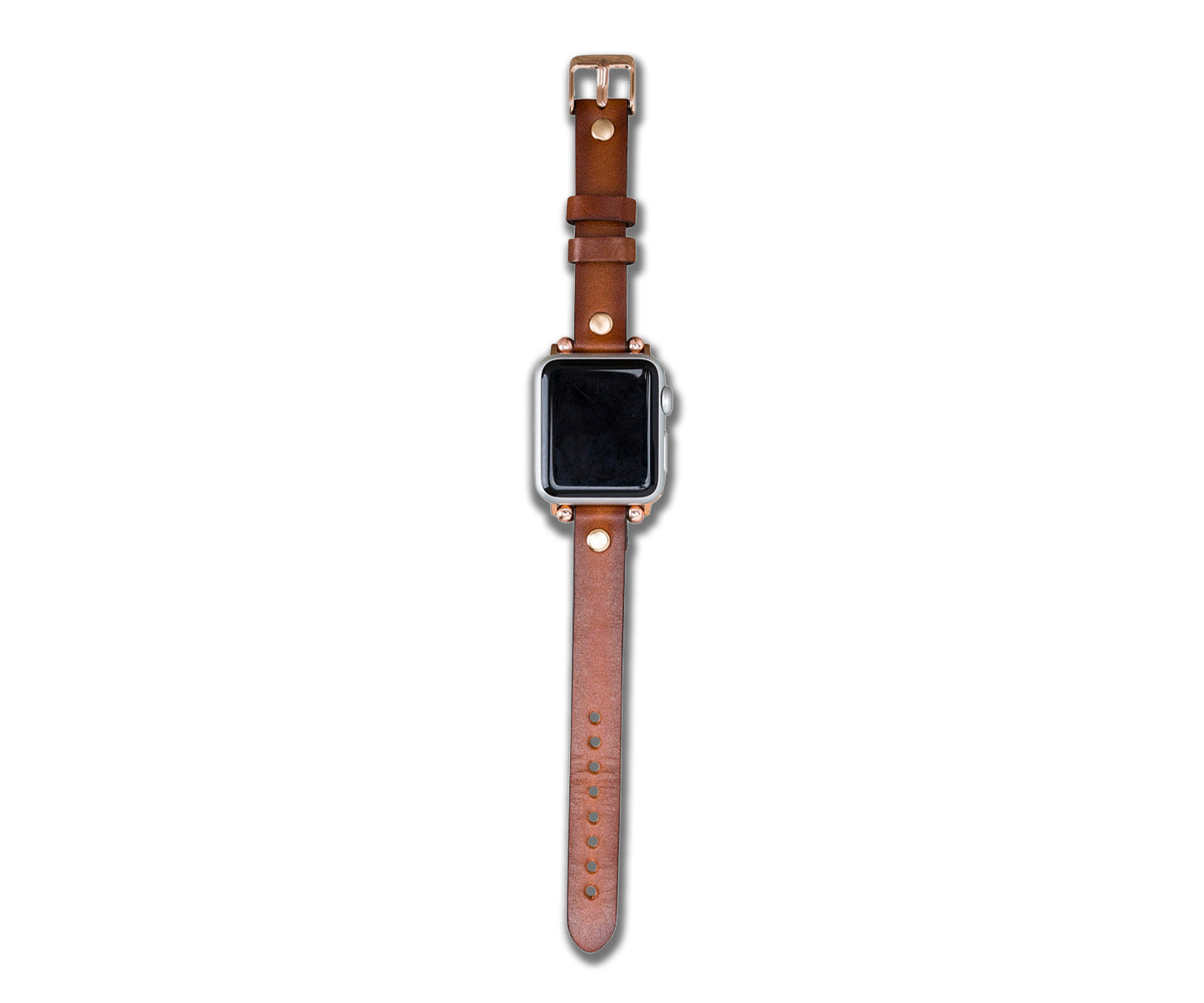 Beaded Leather Apple Watch Band