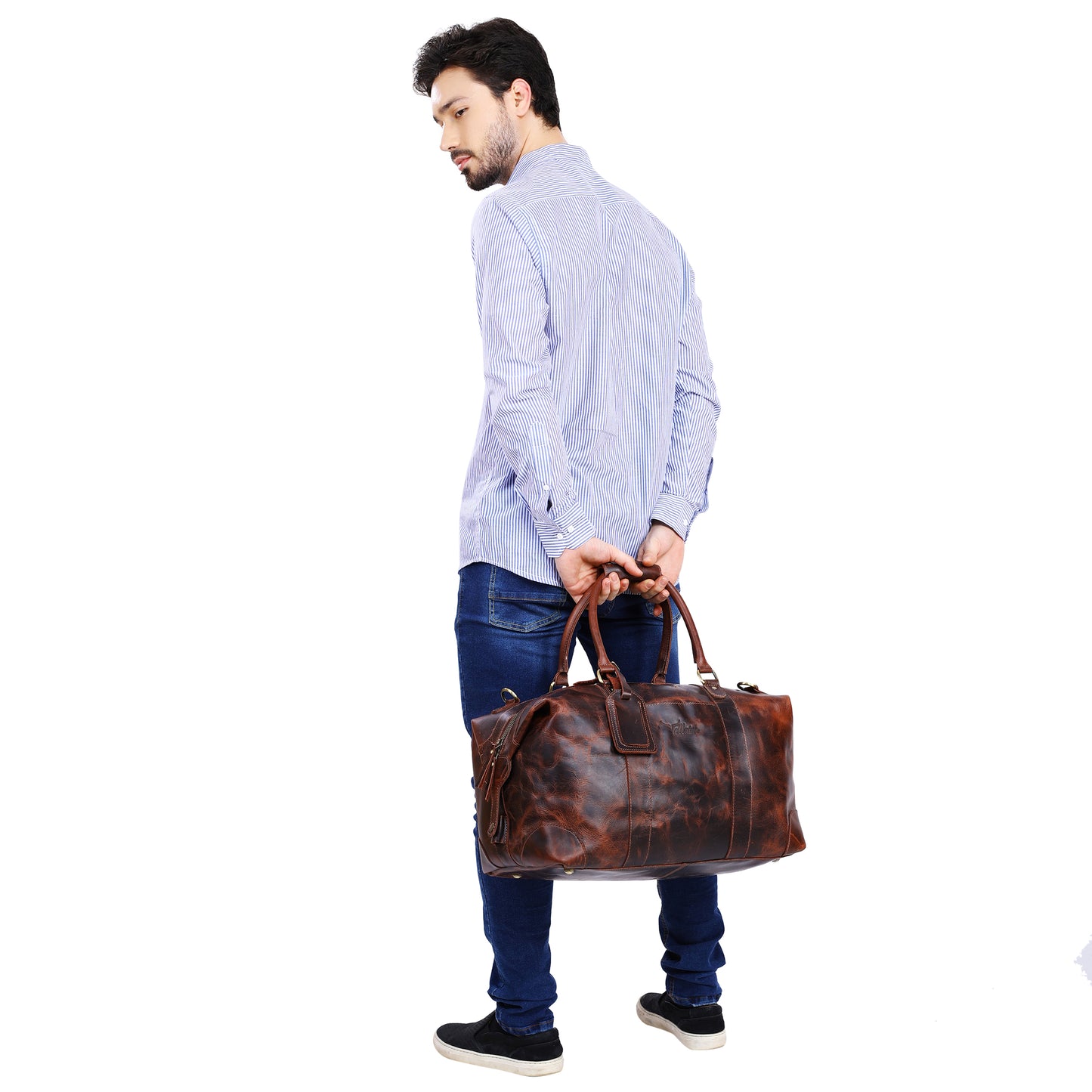 Custom Side Punch Groomsmen Duffle Bag