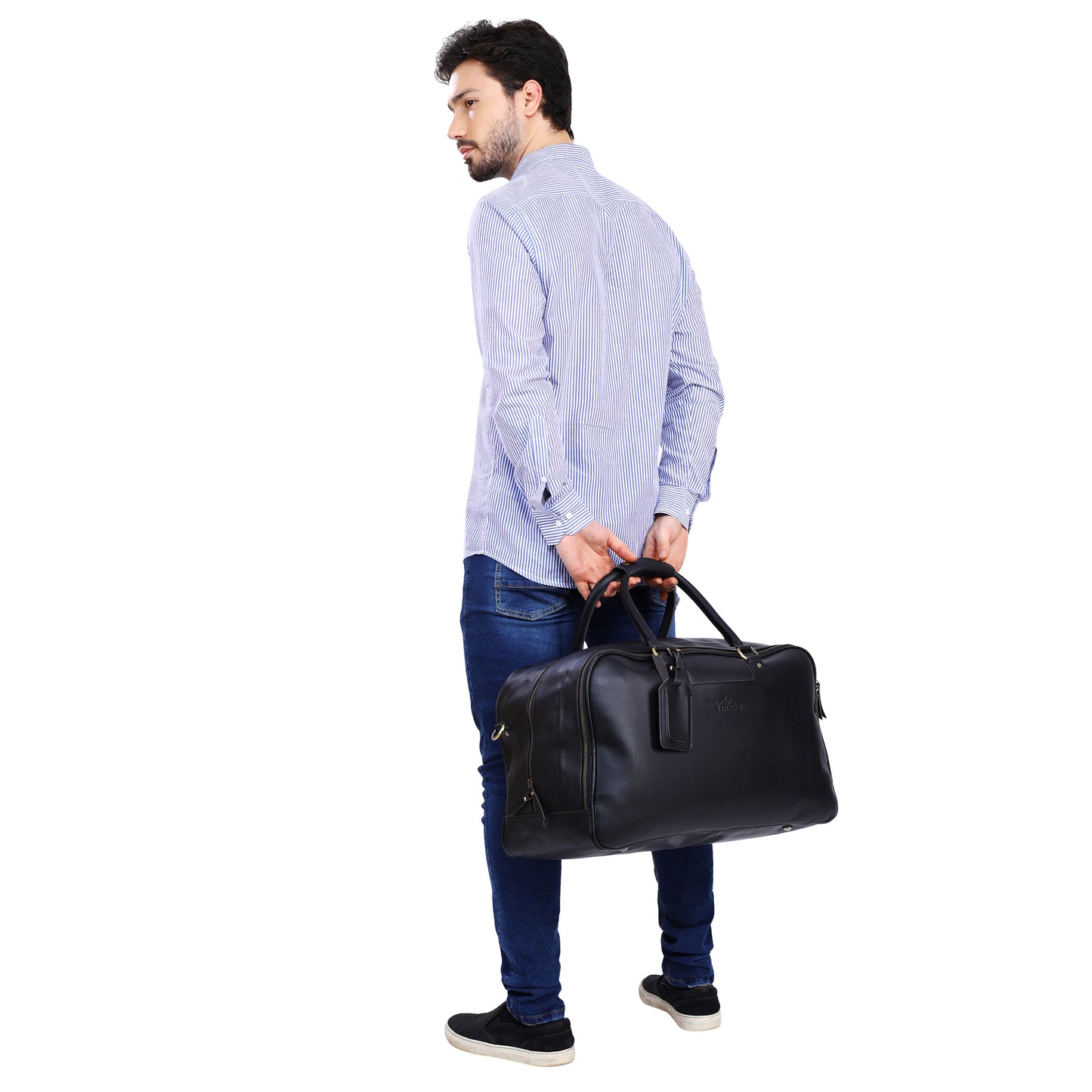 Personalized Leather Travel Bag - XLarge