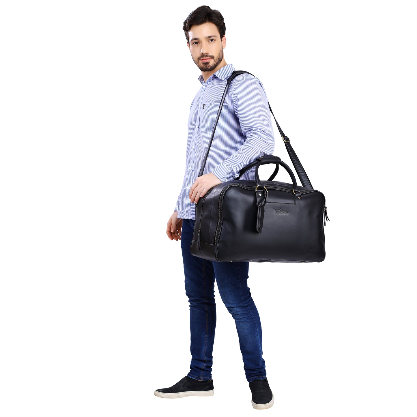 Personalized Leather Travel Bag - XLarge