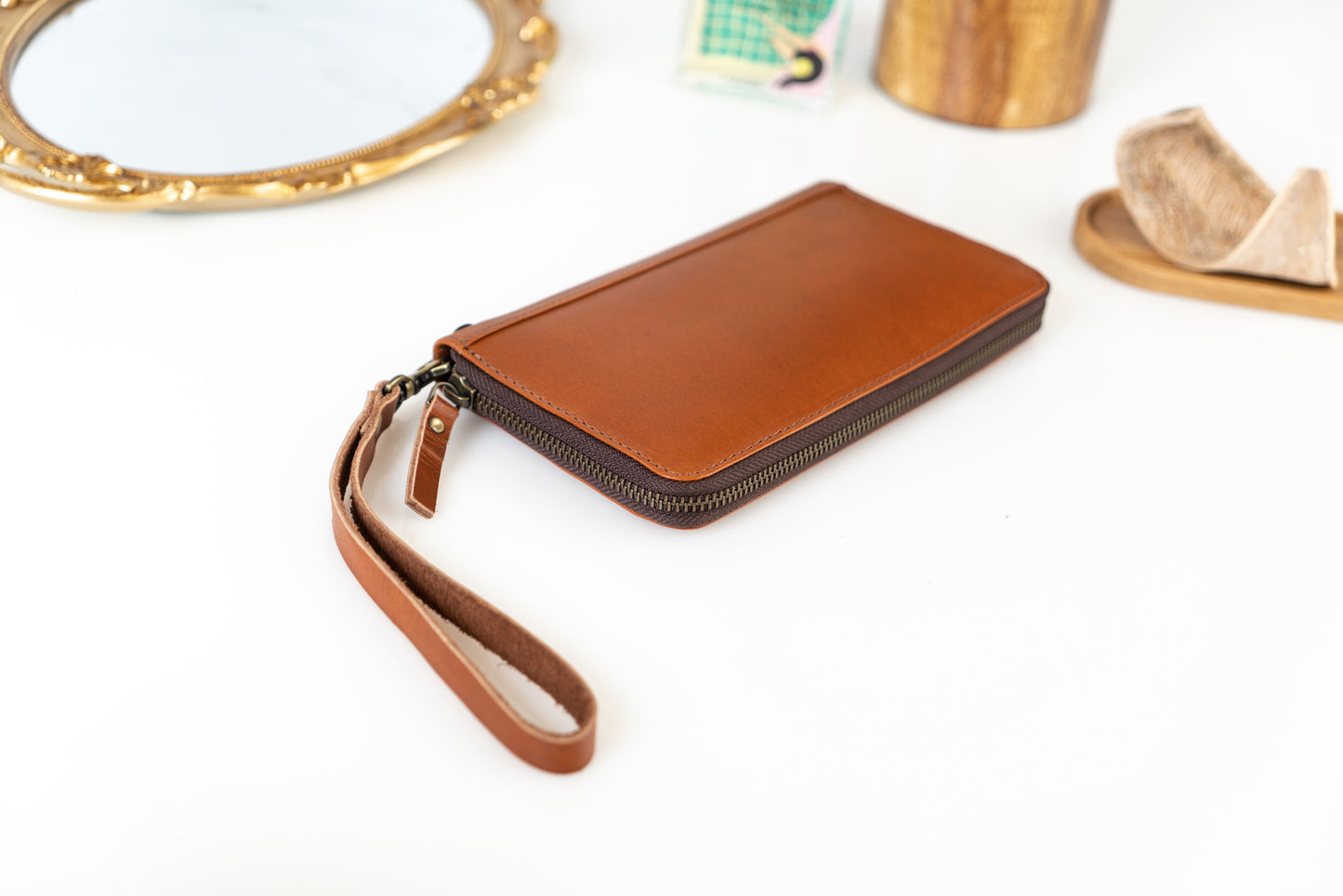 Leather Women Zipper Wallet | LB