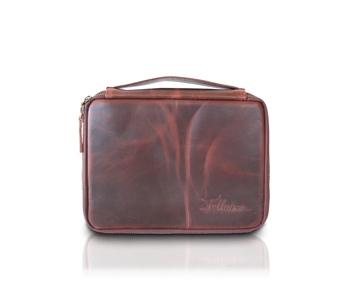 Mens Leather Travel Organizer Bag