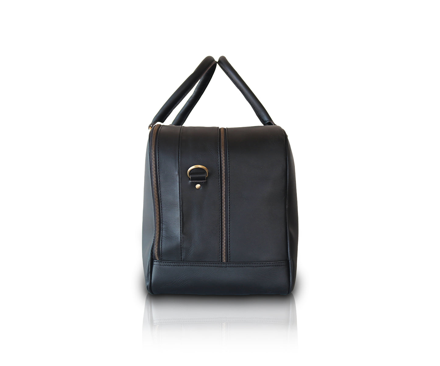 Leather Square Duffle Bag | B