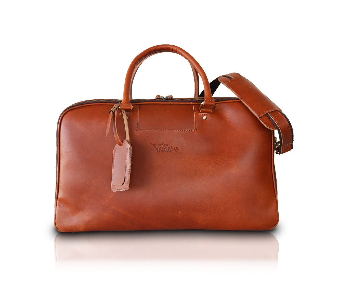 Leather Square Duffle Bag | LB