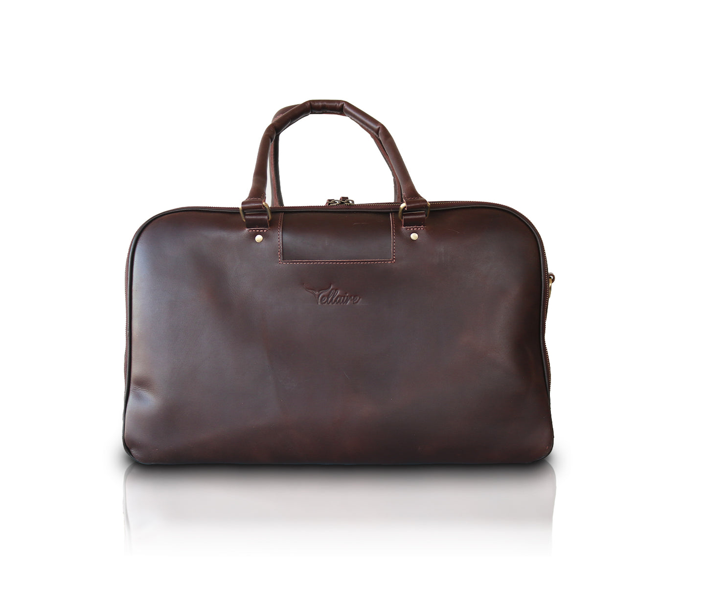 Leather Square Duffle Bag | DB