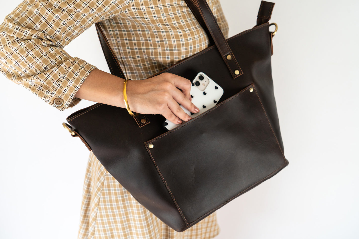 Leather Tote Bag | DB