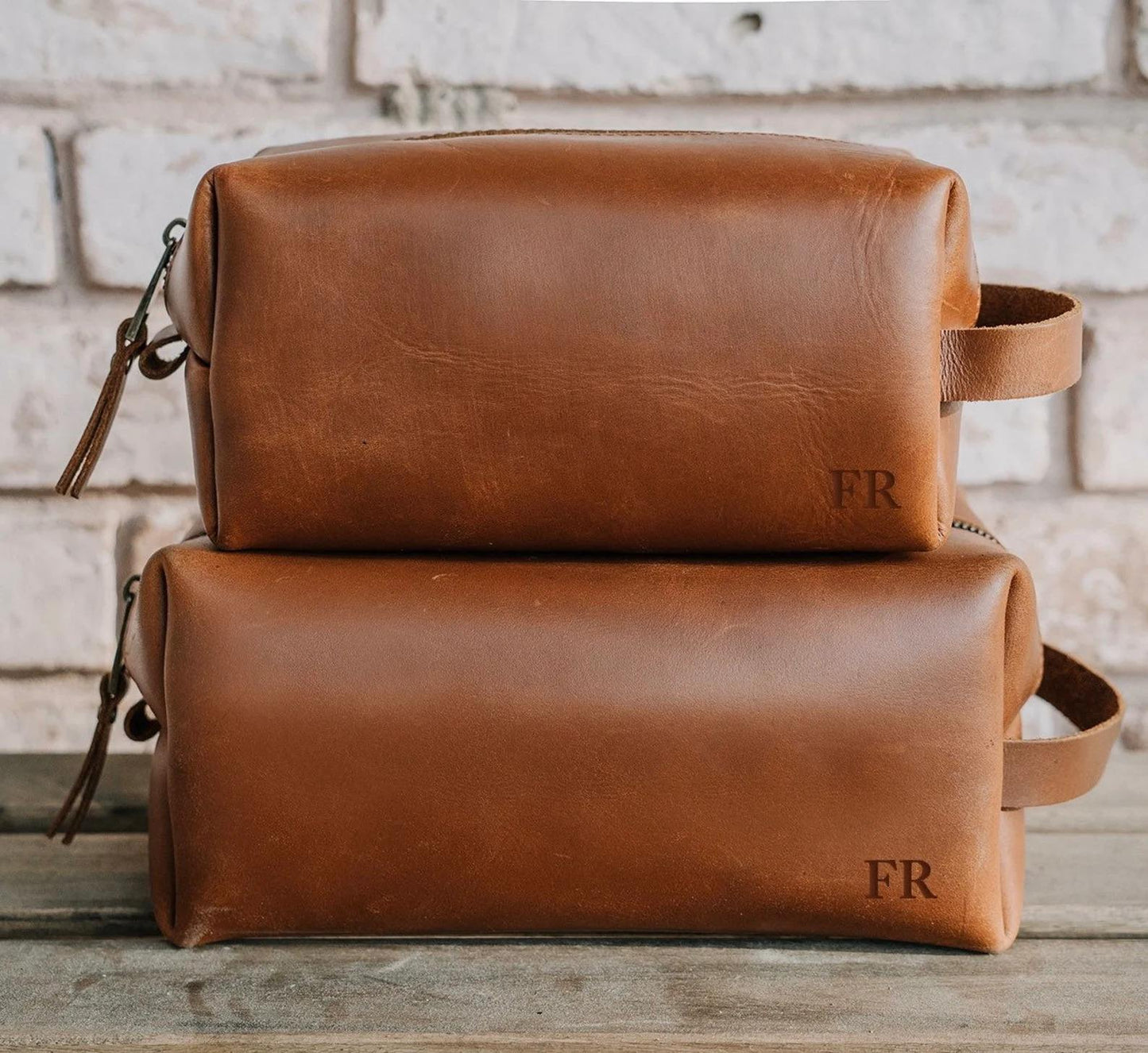 Mens Leather Toiletry Bag | LB