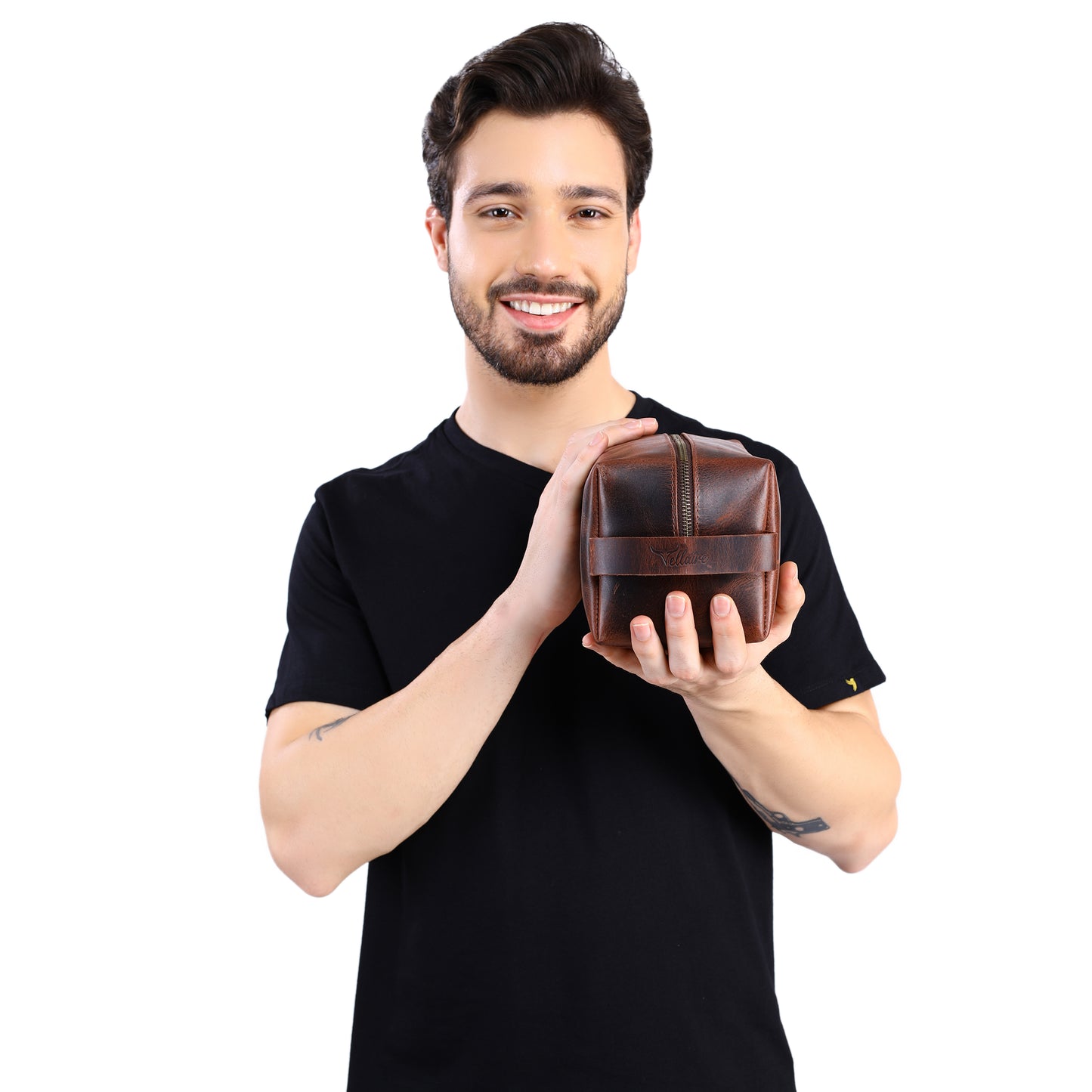 Mens Leather Toiletry Bag | AB