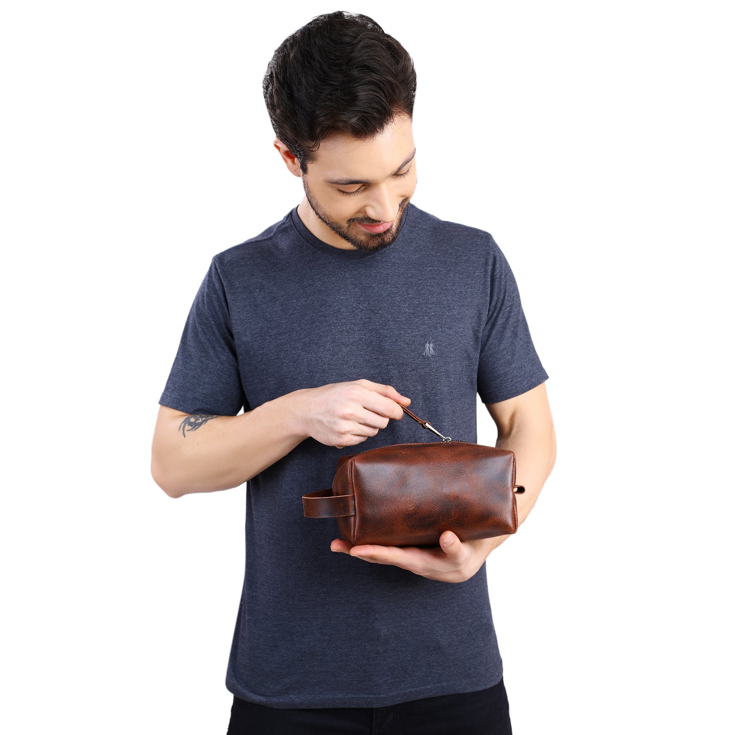 Mens Leather Toiletry Bag | AB