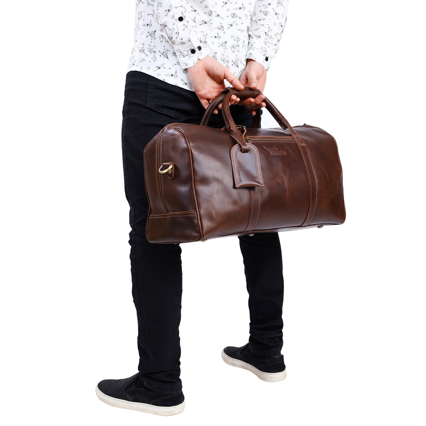 Leather Weekender Duffle Bag | DB