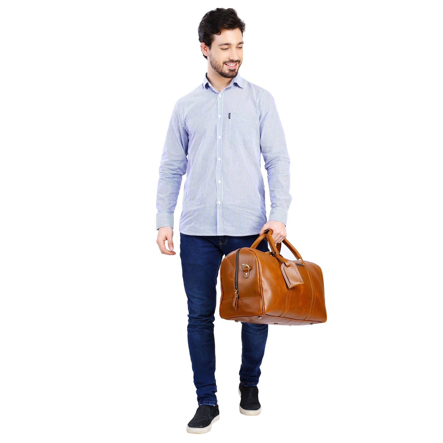 Leather Weekender Duffle Bag | LB