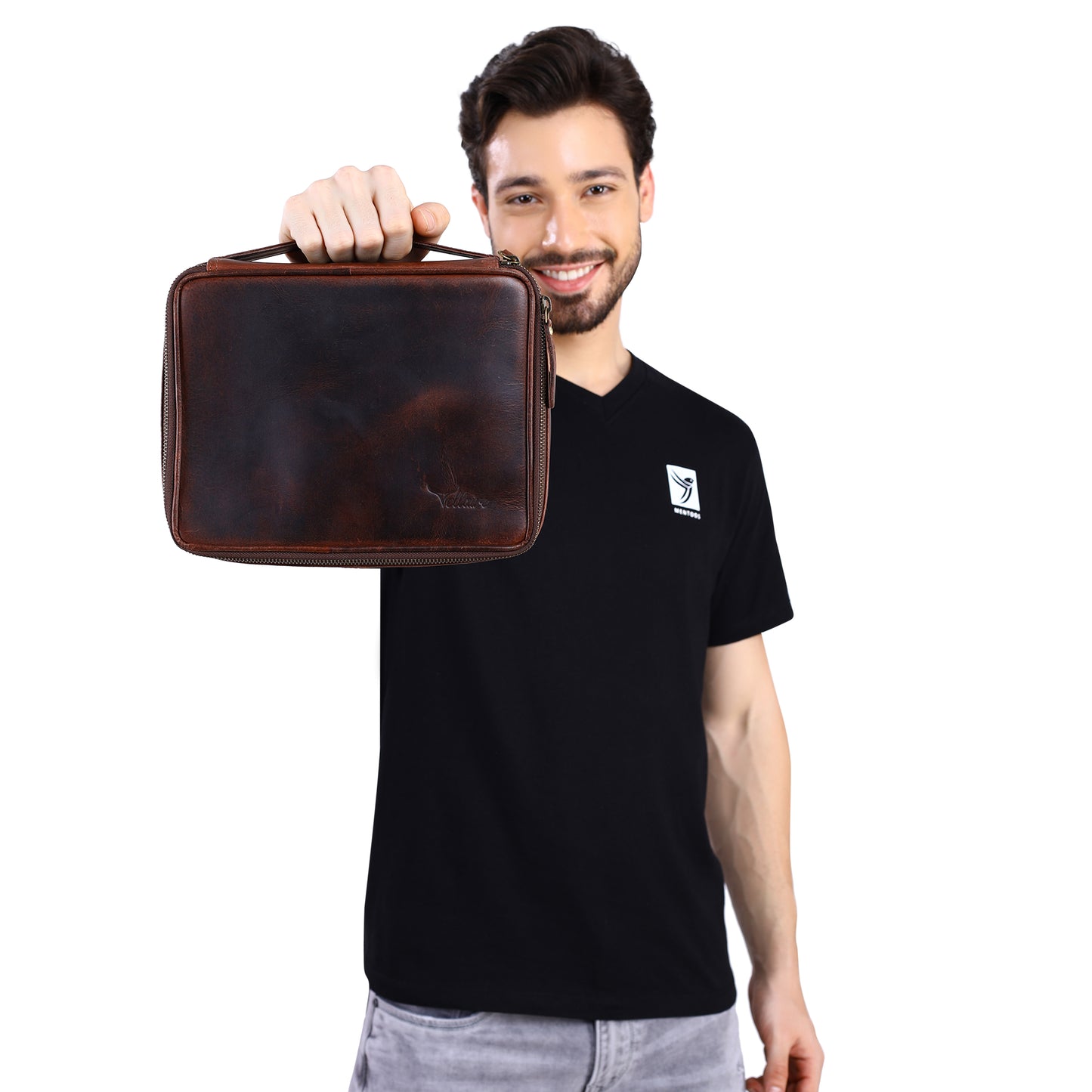 Personalized Leather Travel Organizer