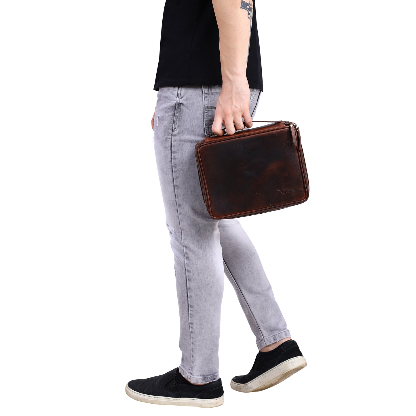 Personalized Leather Travel Organizer