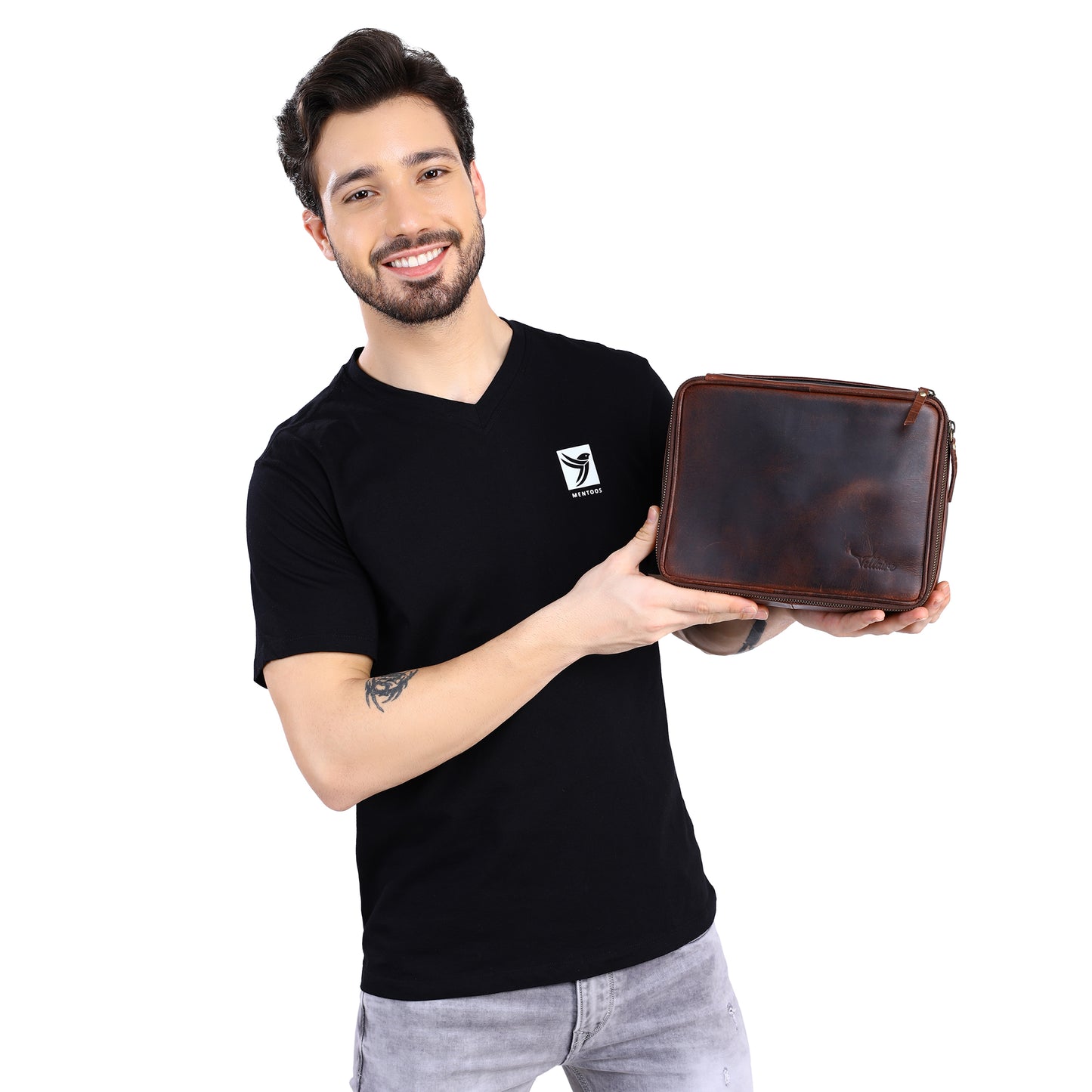 Personalized Leather Travel Organizer