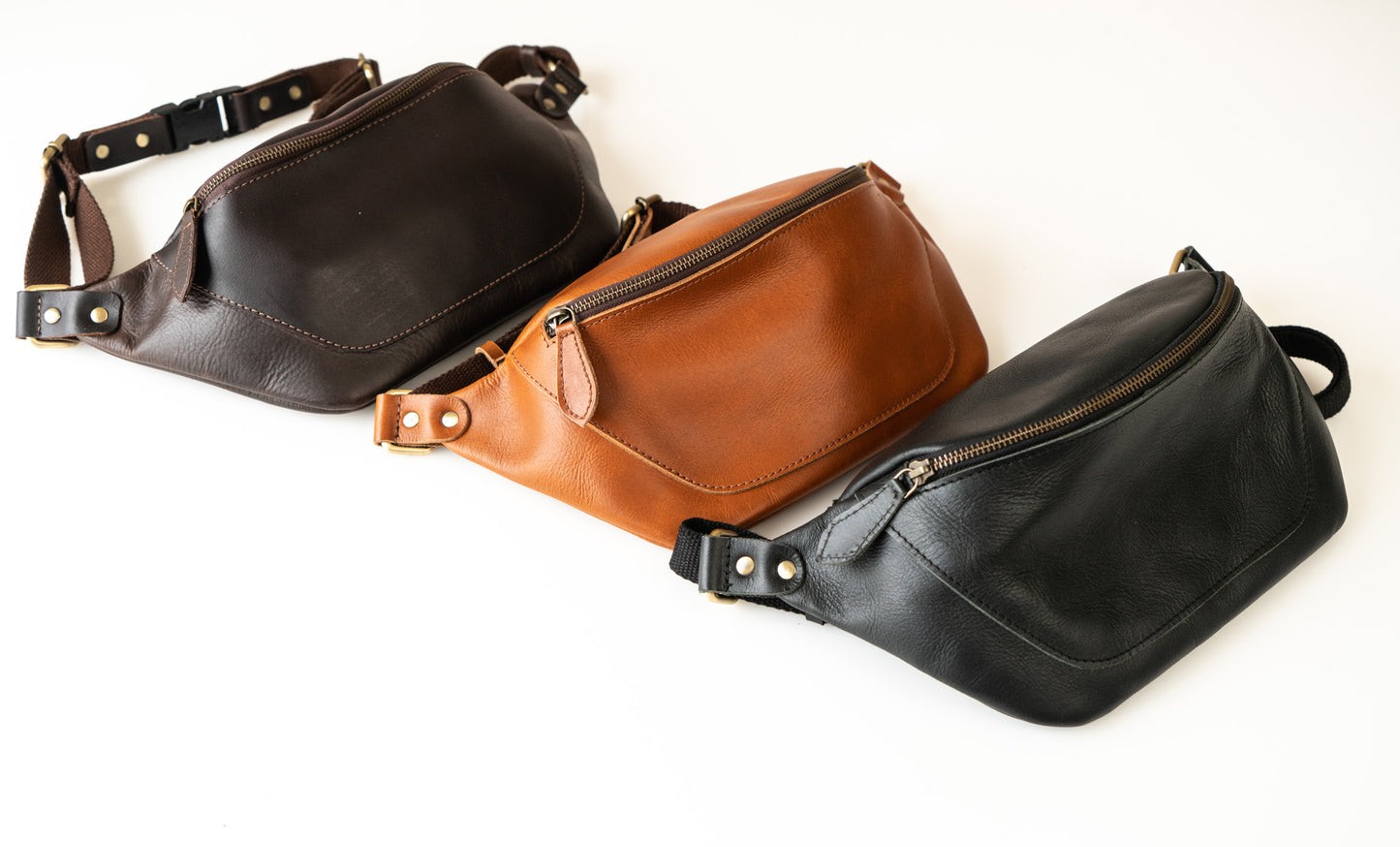 Leather Belt Bag Womens