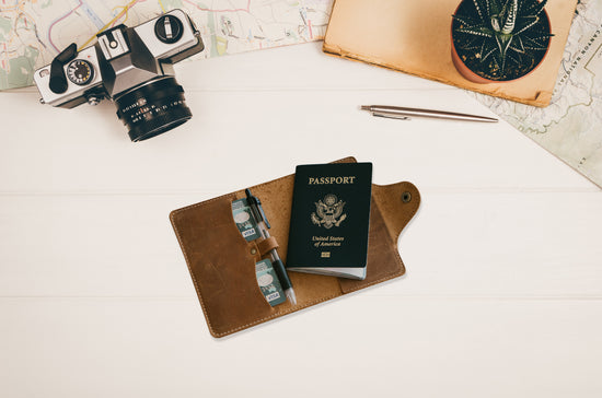 Load image into Gallery viewer, Passport Cover - Light Brown
