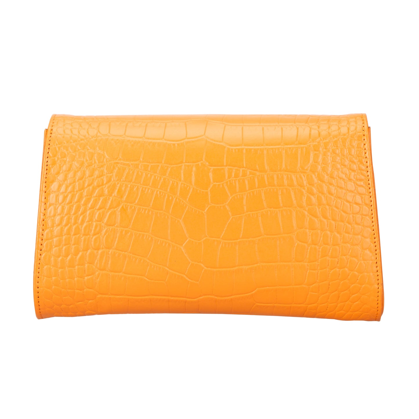 Molly Women Clutch Bag - Orange Croc