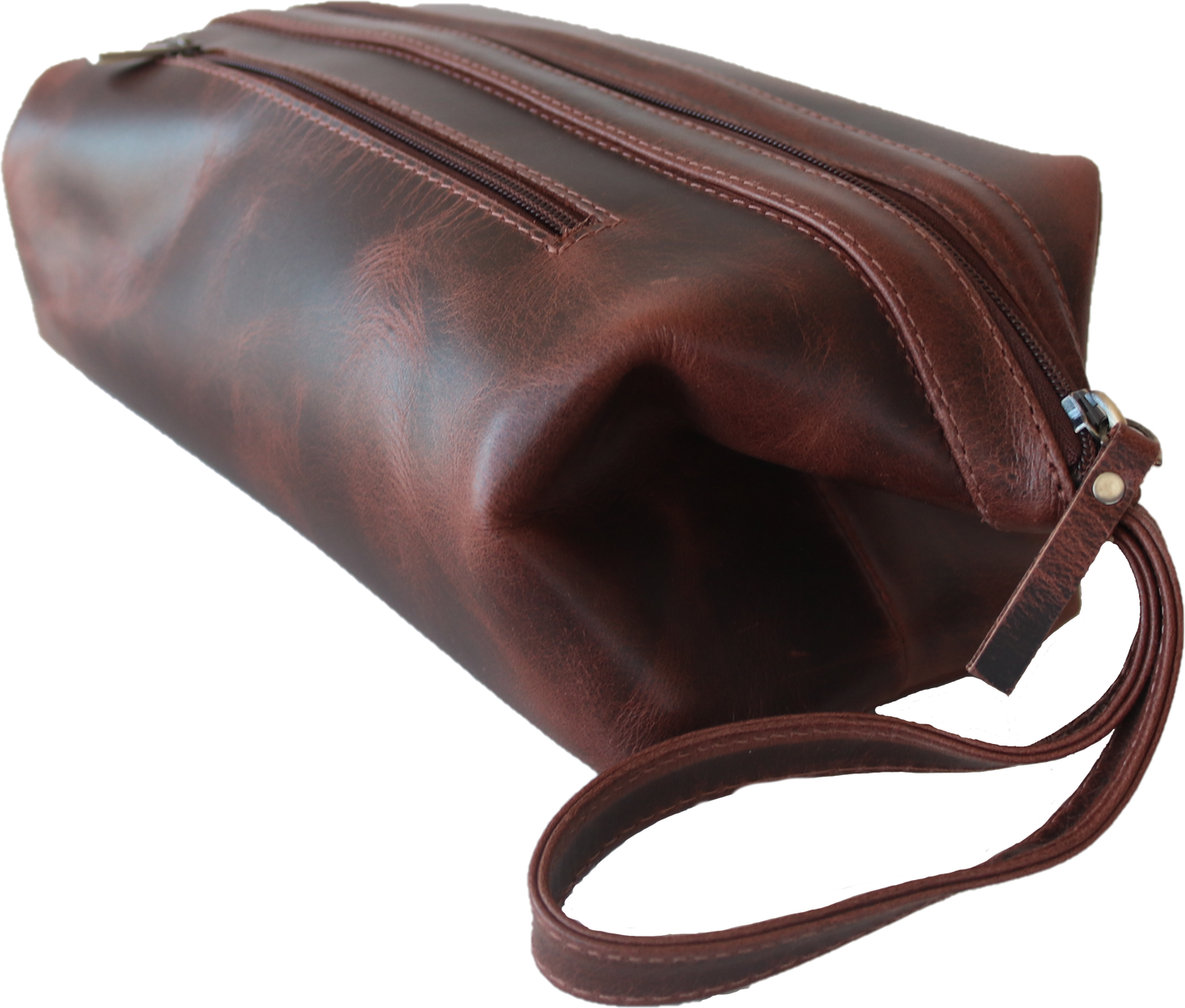 Load image into Gallery viewer, Leather Makeup Bag | Black
