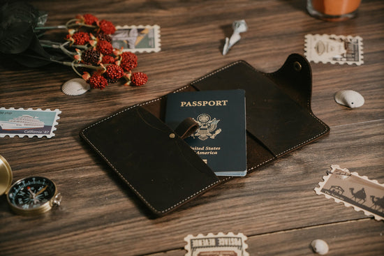 Passport Cover - Dark Brown