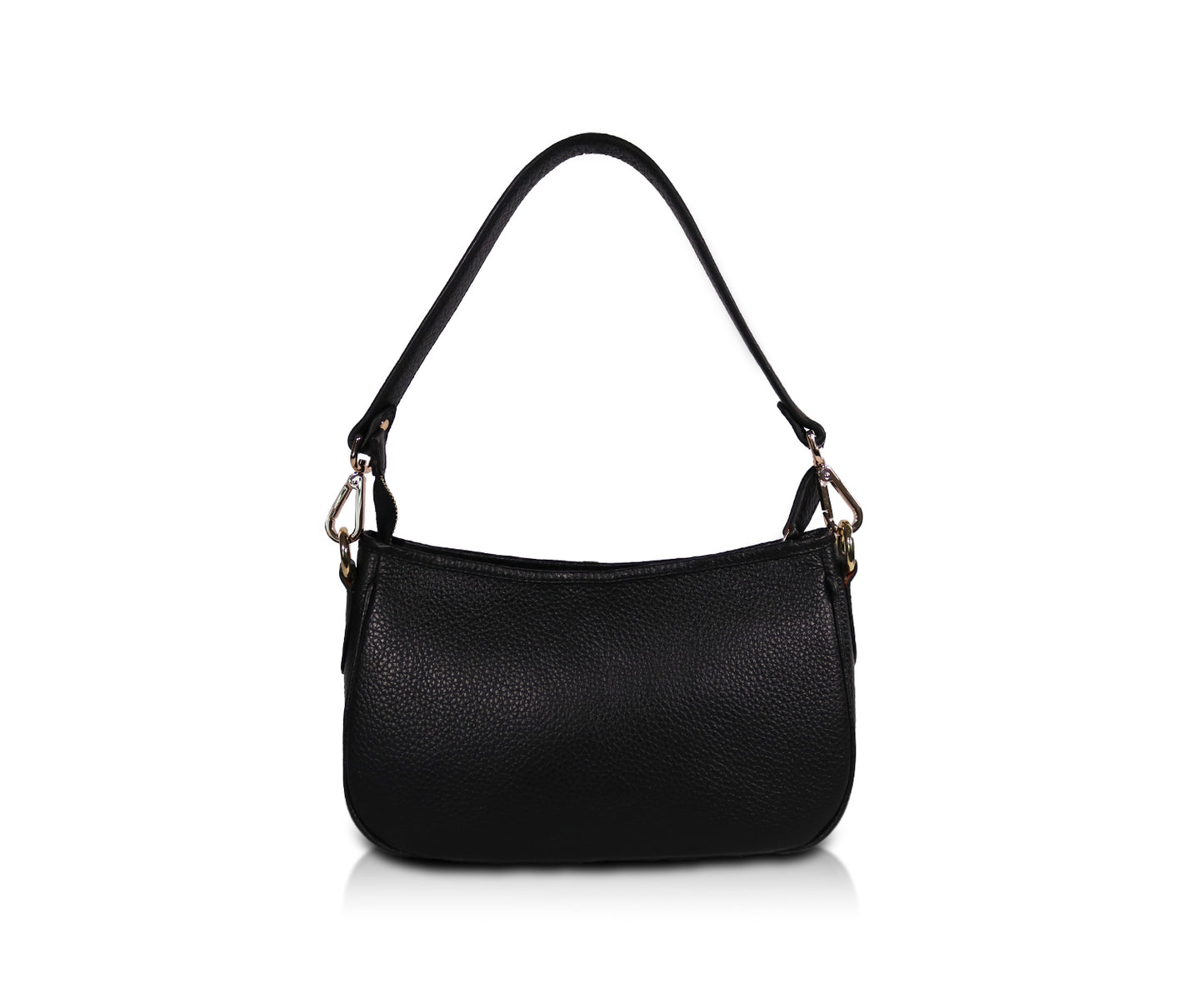 Load image into Gallery viewer, Leather Moon Bag - Black
