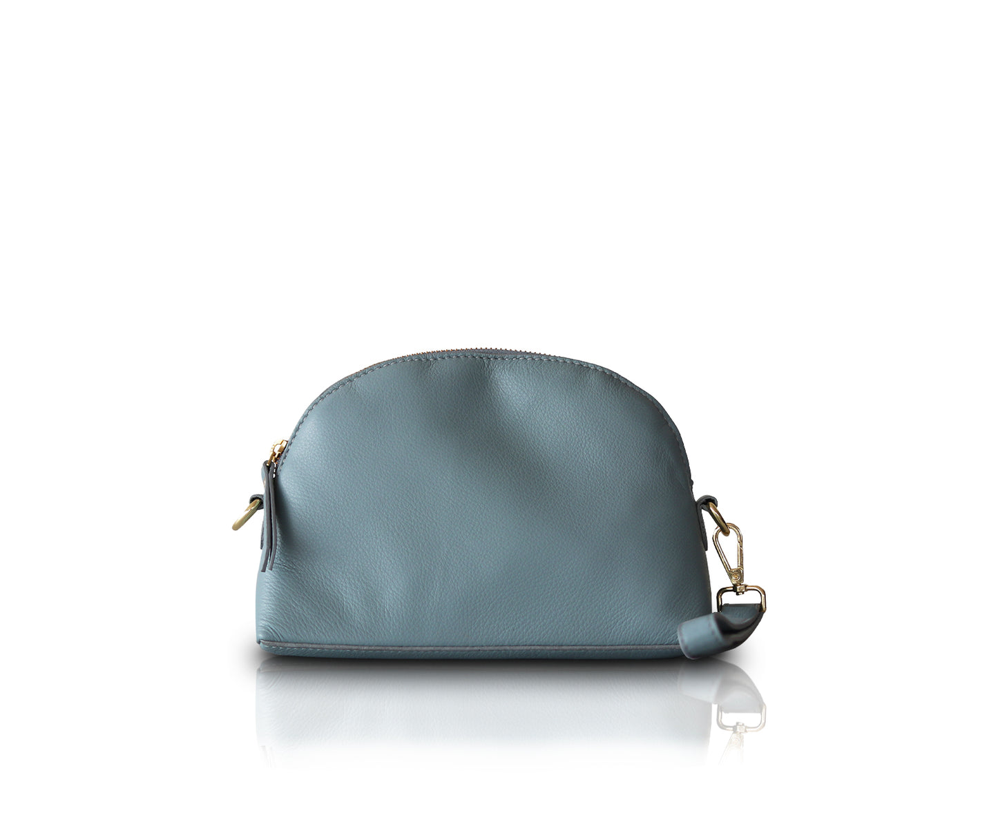 Load image into Gallery viewer, Leather NDM Makeup Bags | Baby Blue
