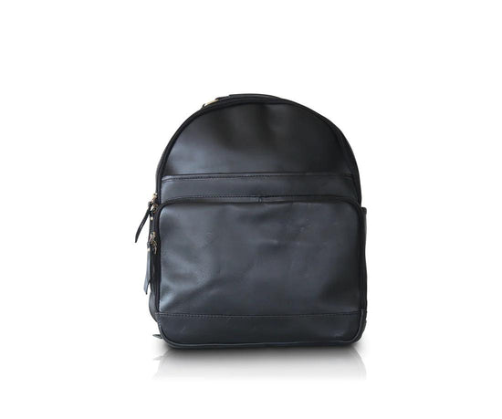 backpacks with leather bottom and lots of compartments pockets graphic Leather Backpack with Laptop Compartment