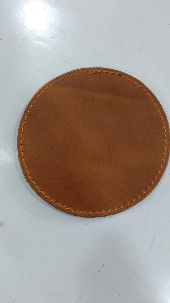 Coaster with Gold Logo Embossed | Light Brown- 80 Unit