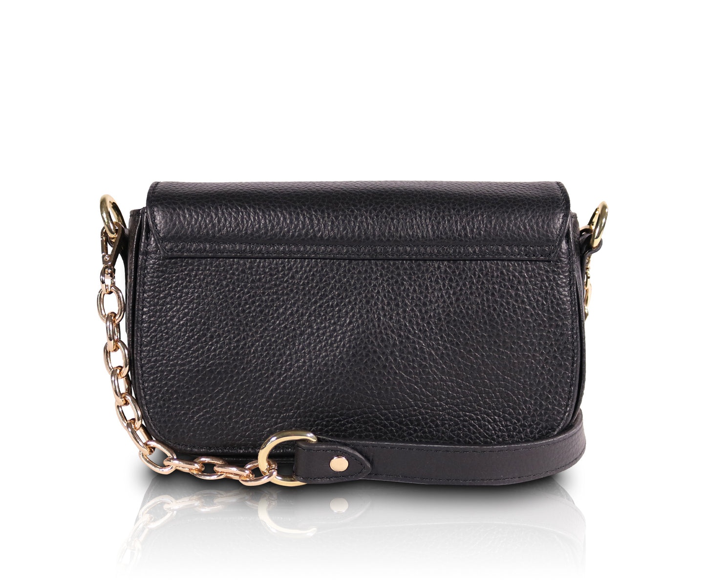 Load image into Gallery viewer, Leather Chain Crossbody - Coffee
