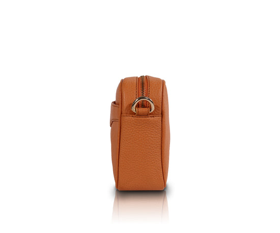 Load image into Gallery viewer, Leather Camera Bag - Orange
