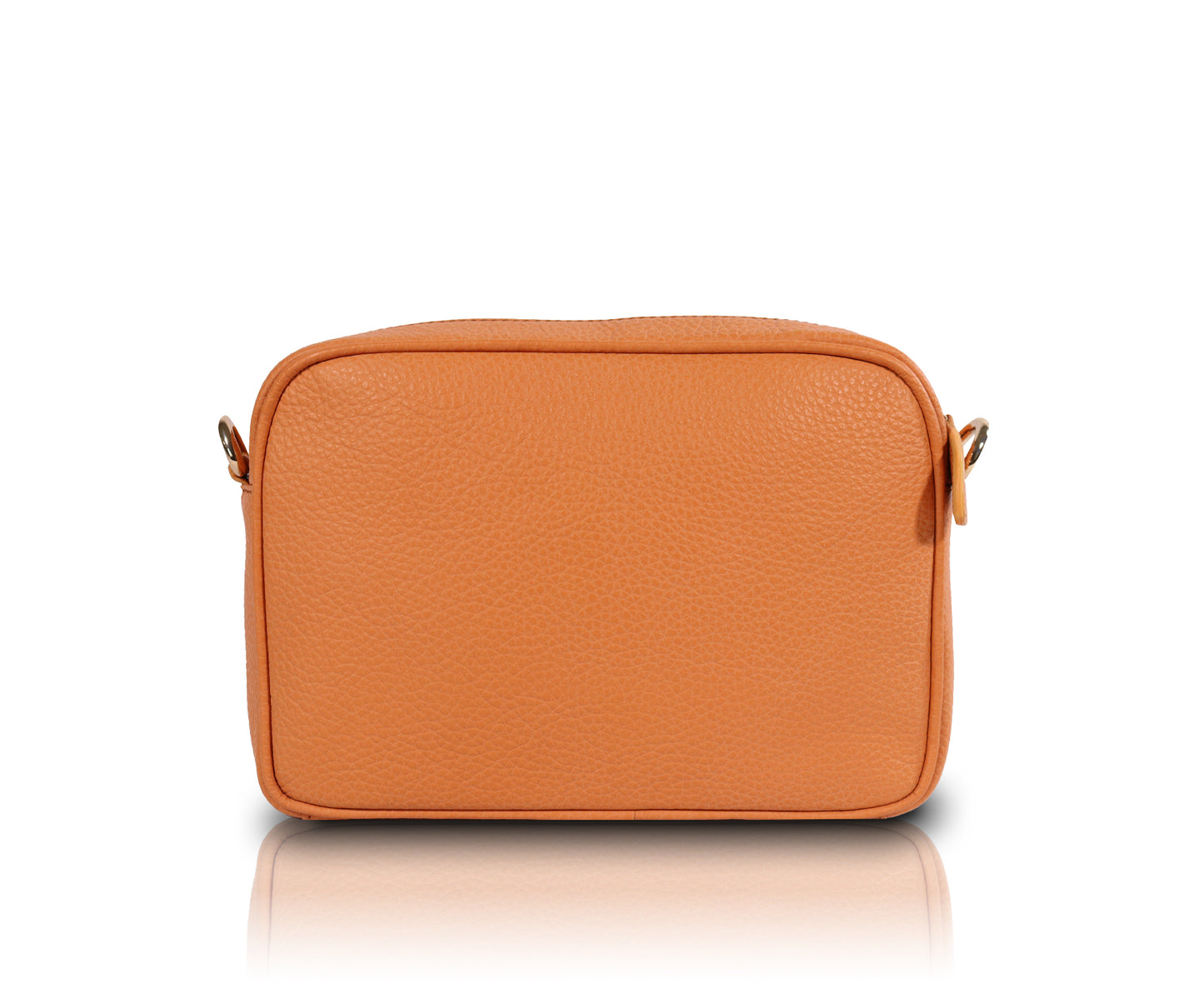 Leather Camera Bag - Orange