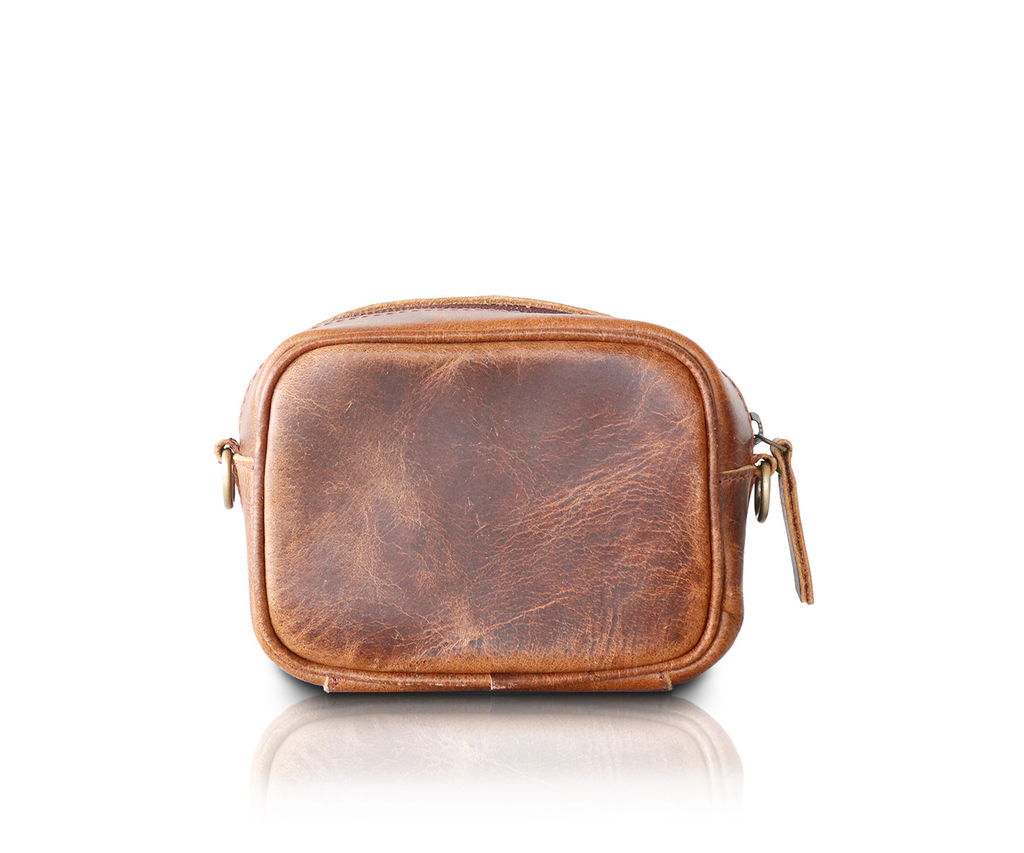 Leather Mini Crossbody Bag | Dark Brown