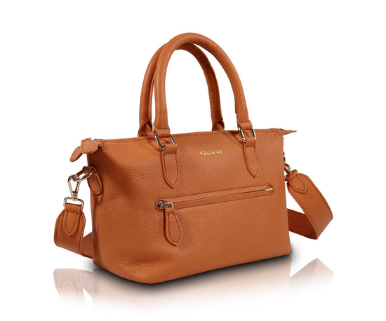 Load image into Gallery viewer, Leather Satchel Bag - Coffee

