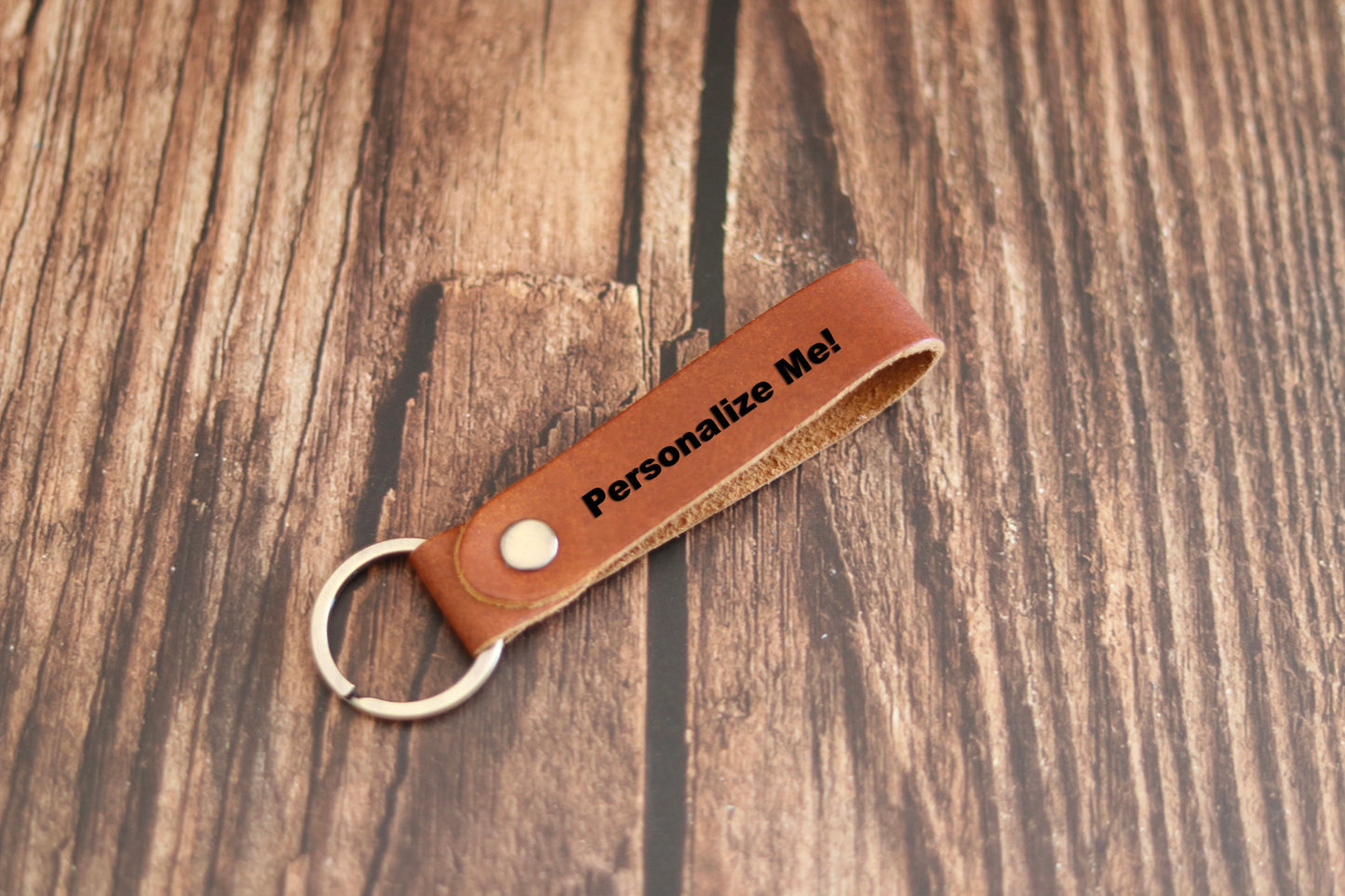 Leather Keychain - DB