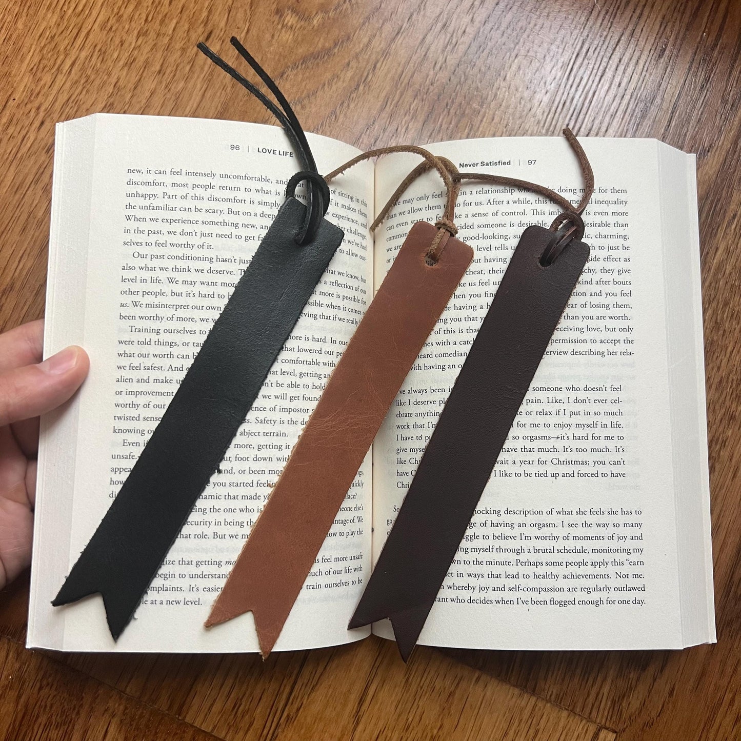 Leather Bookmark