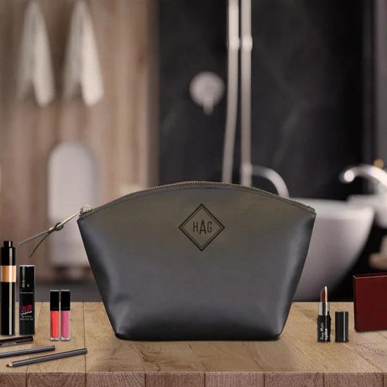 Leather Eclipse Makeup Bag | DB