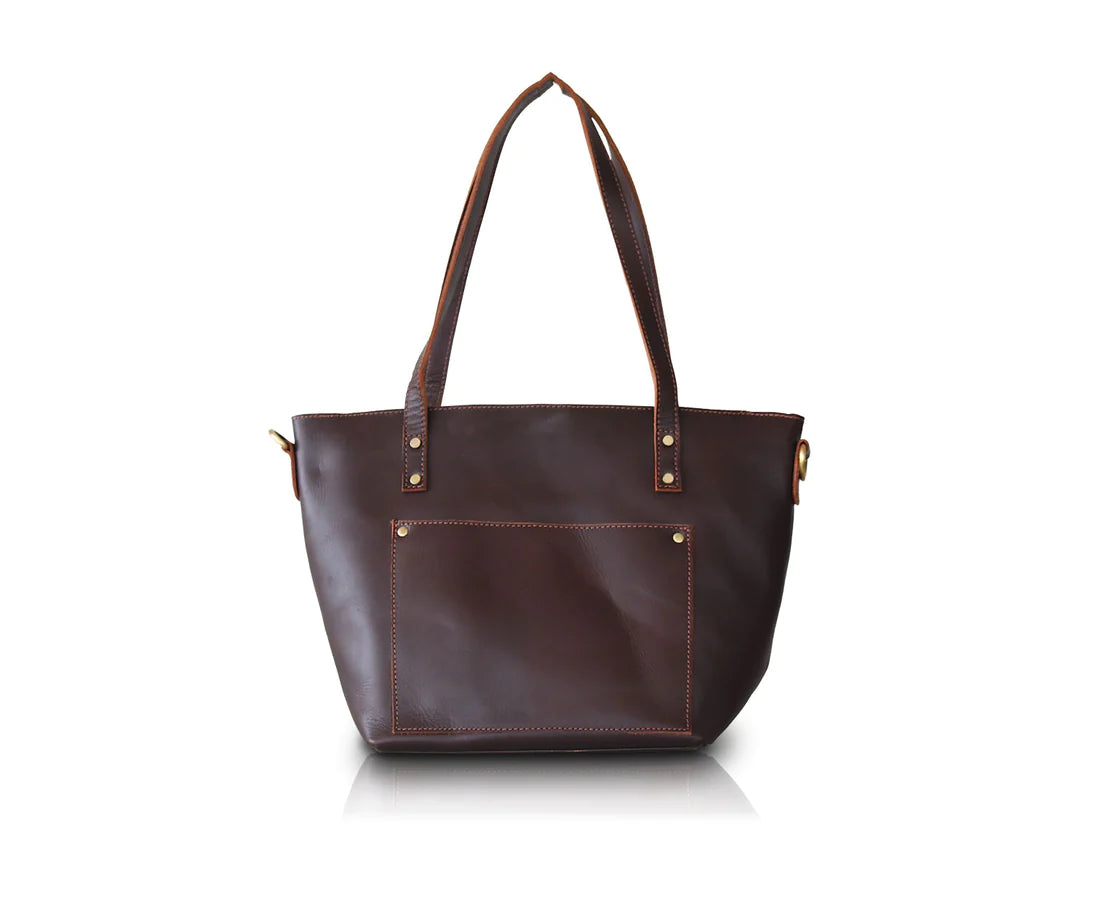 Load image into Gallery viewer, Leather Tote Bag | Light Brown
