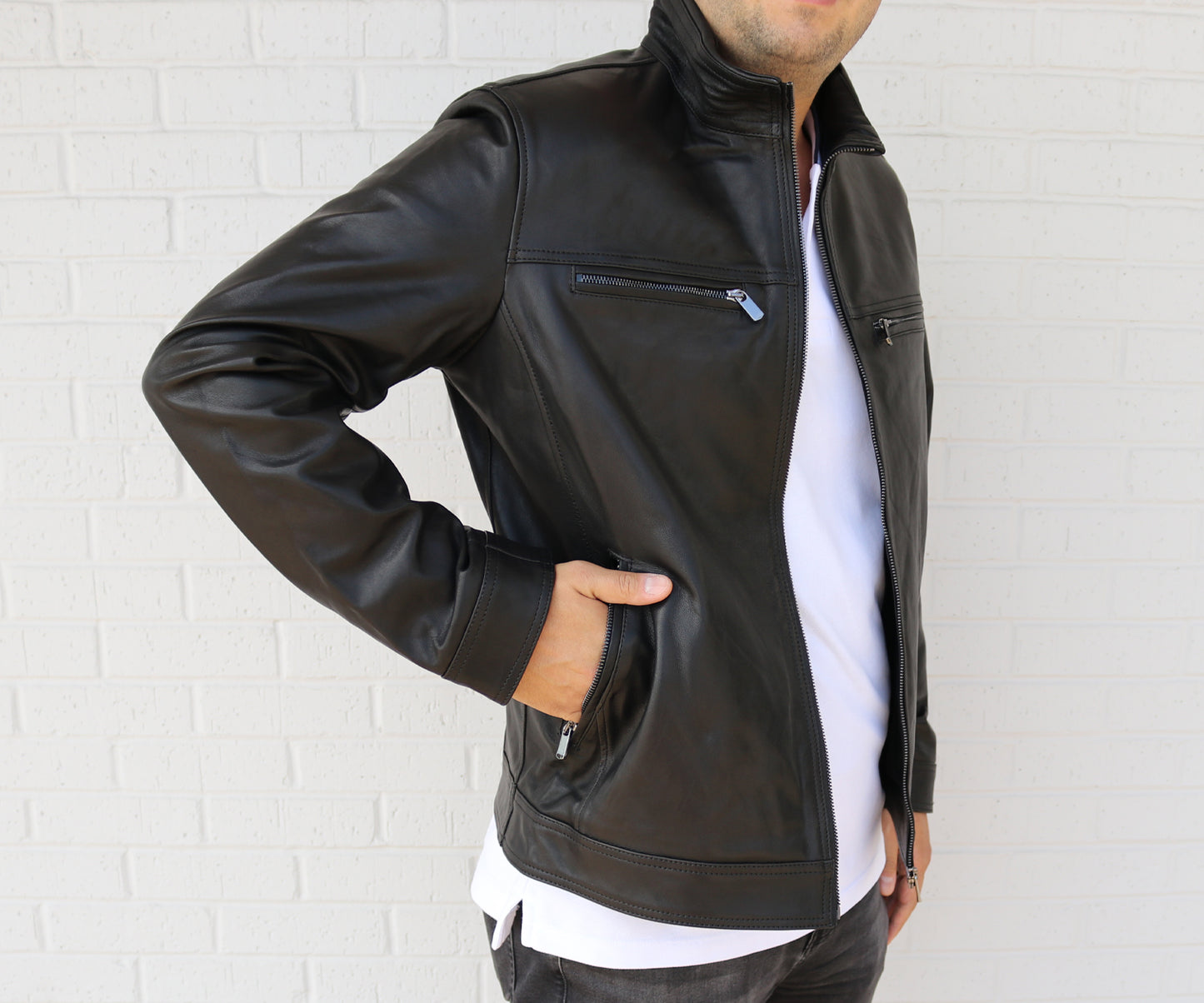 Load image into Gallery viewer, Vibe Leather Jacket
