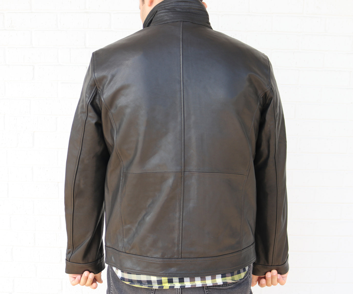 Load image into Gallery viewer, Men Sport Leather Jacket | Dark Brown
