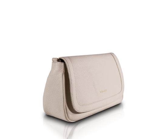 Leather Chic Shoulder Bag | White
