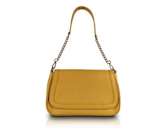 Load image into Gallery viewer, Leather Chic Shoulder Bag | Mustard
