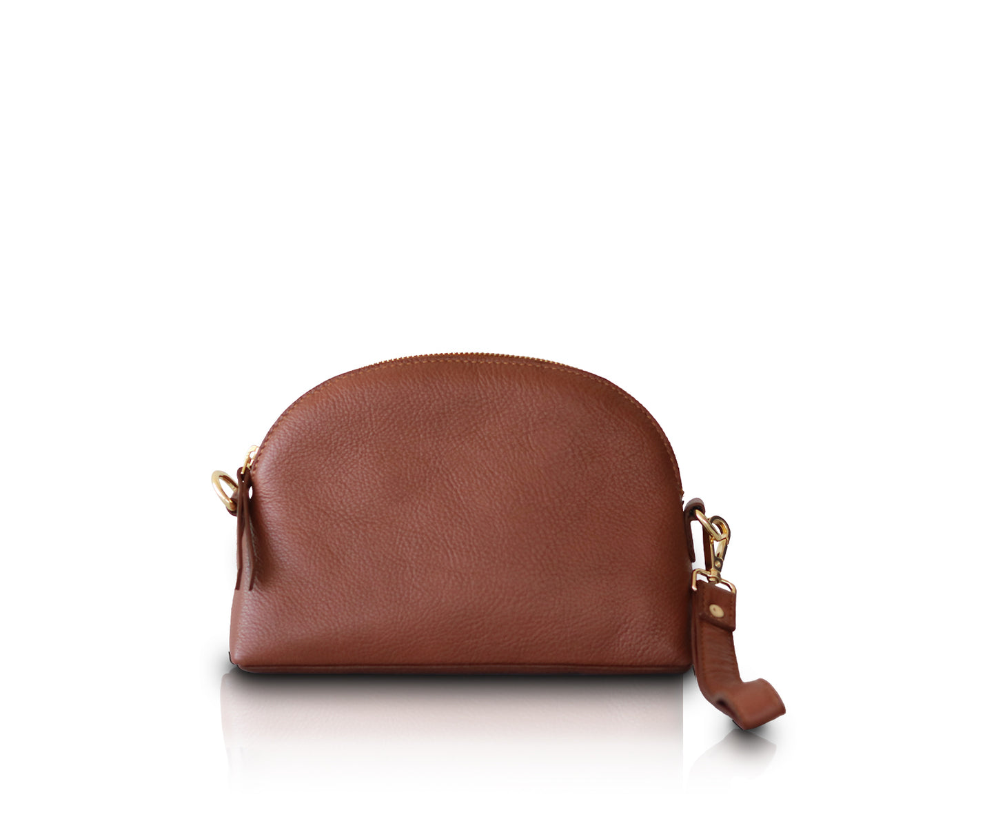 Load image into Gallery viewer, Leather Eclipse Crossbody Bags - Camel
