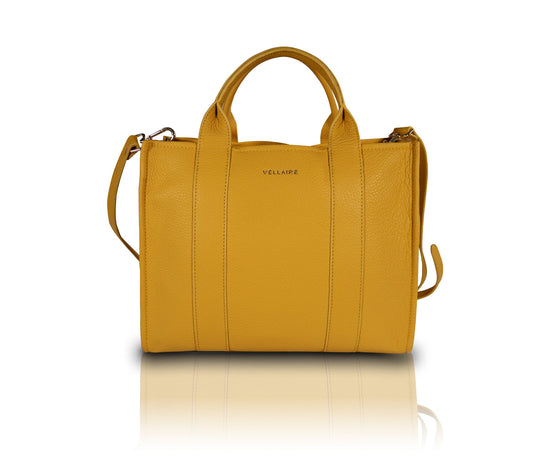 Leather Tote Bag | New Design - Mustard