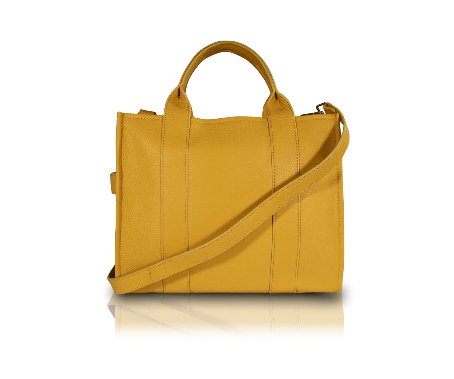 Load image into Gallery viewer, Leather Tote Bag | New Design - Mustard
