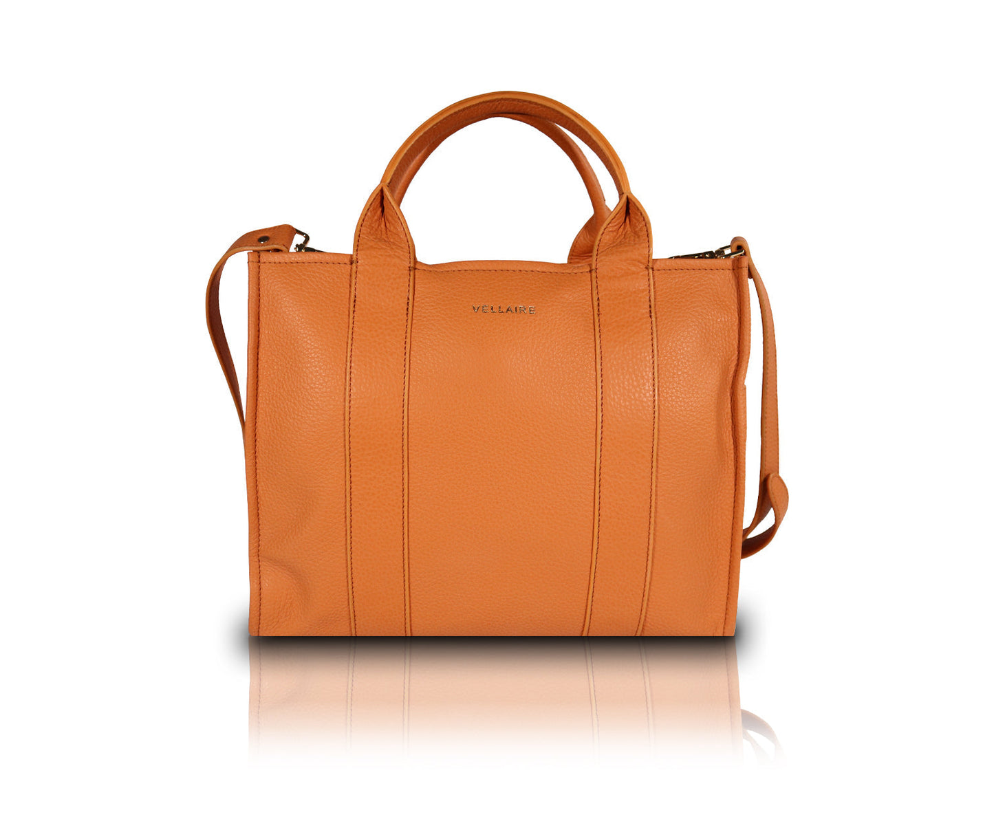 Leather Tote Bag | New Design - Orange